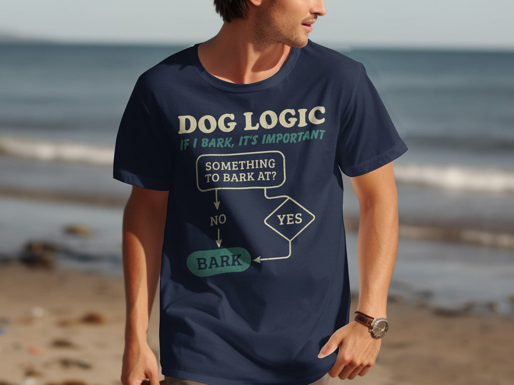 Dog Logic If I Bark It's Important Funny T-Shirt