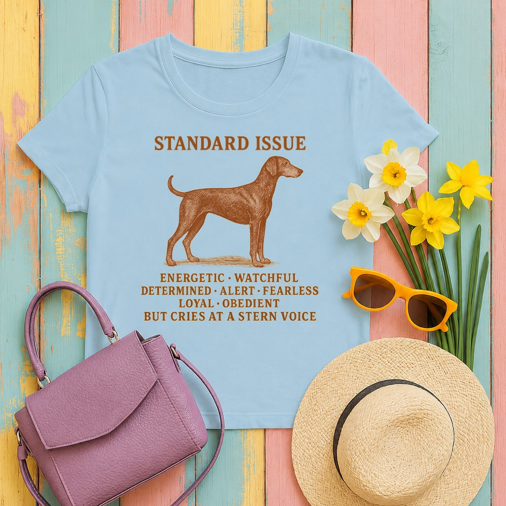 Doberman Standard Issue Tee in Light Blue