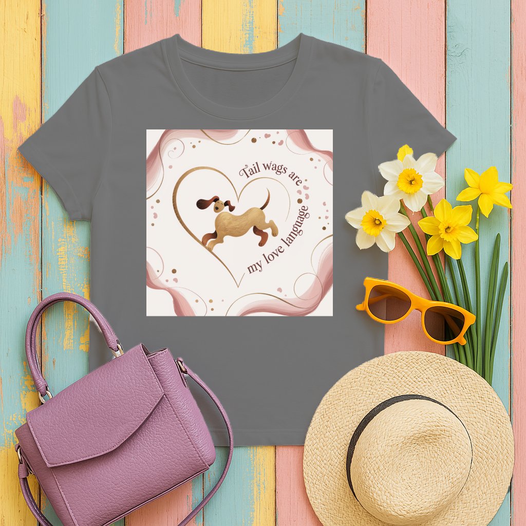 Tail wags are my love language printed t-shirt product type