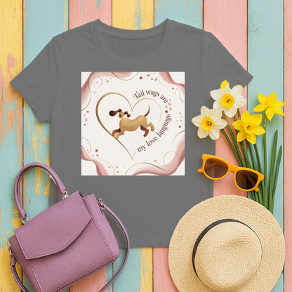 Tail wags are my love language printed t-shirt product type