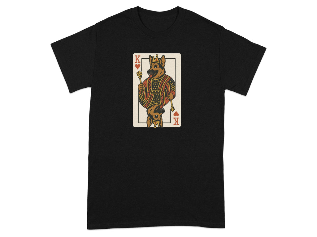 King of Diamonds Canine Playing Card Design T-shirt