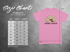 Gildan 5000 size chart showing t-shirt dimensions for Blanket Gremlin design.