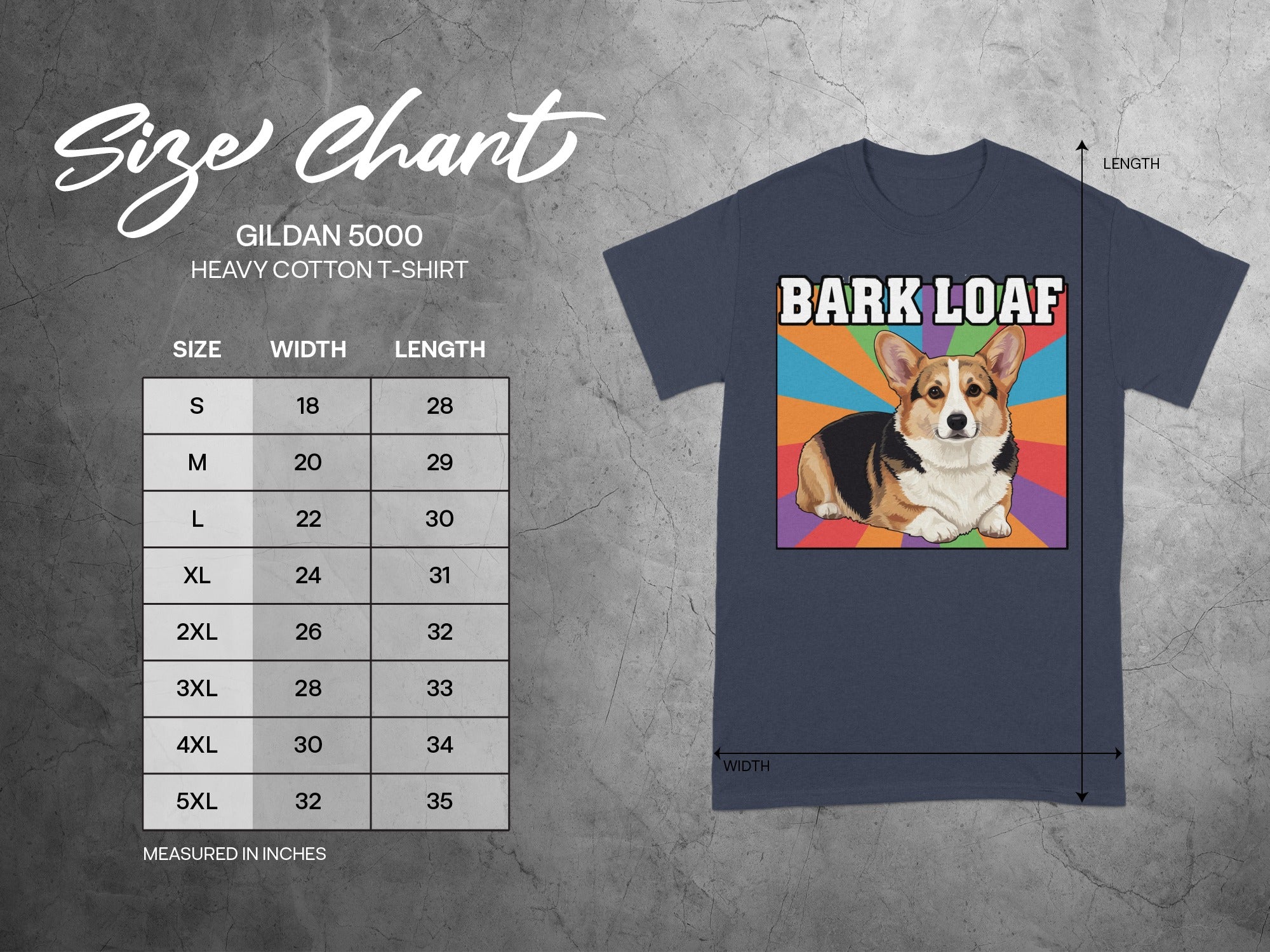 Bark Loaf Graphic T-Shirt with Colorful Background