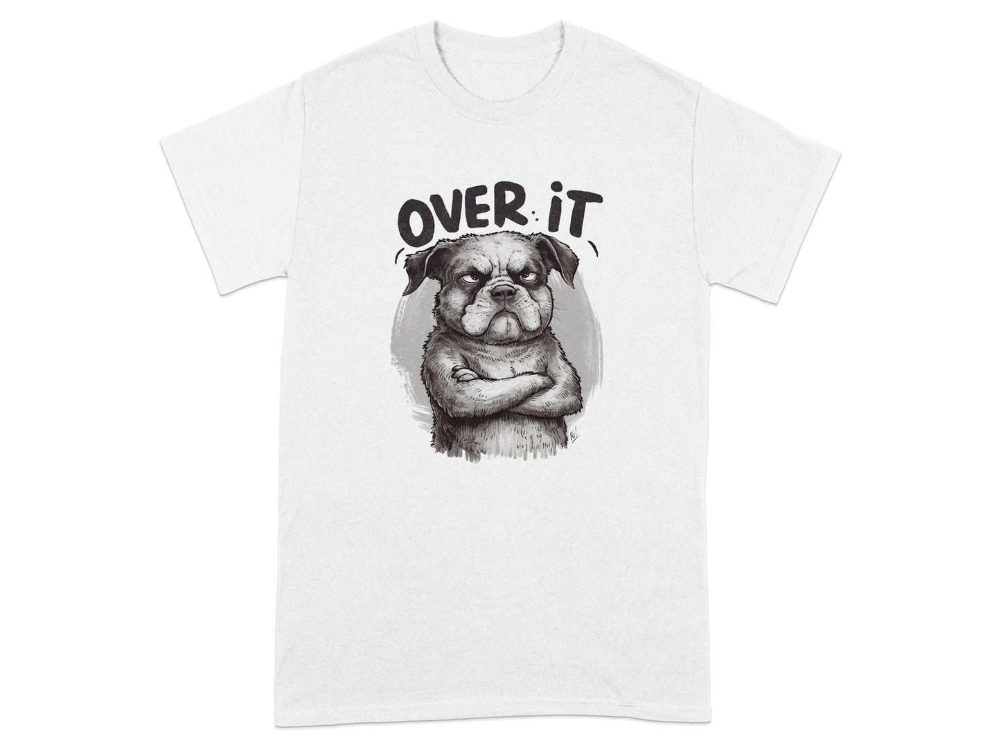 Over It Dog Graphic Design T-Shirt product