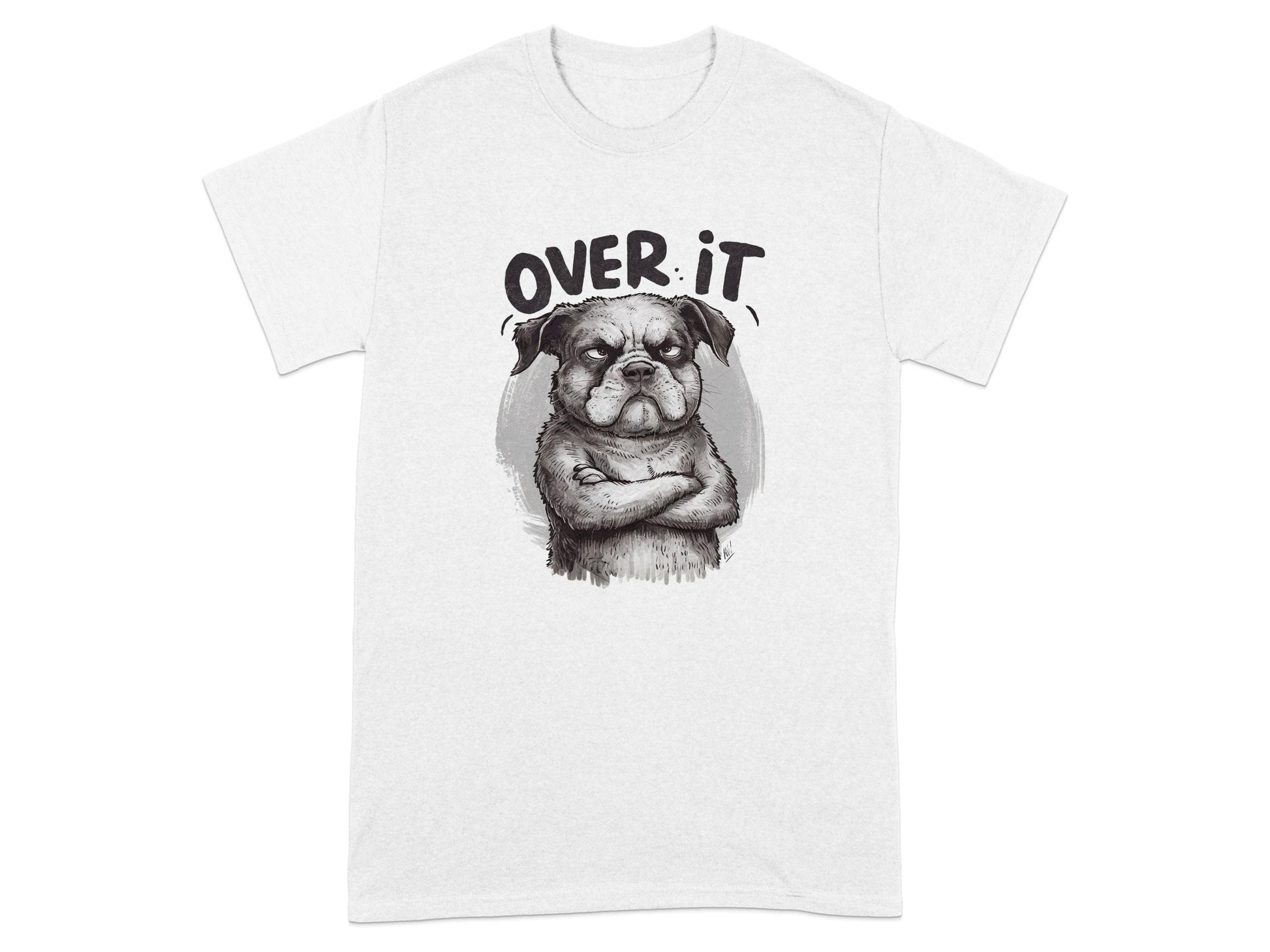 Over It Dog Graphic Design T-Shirt product