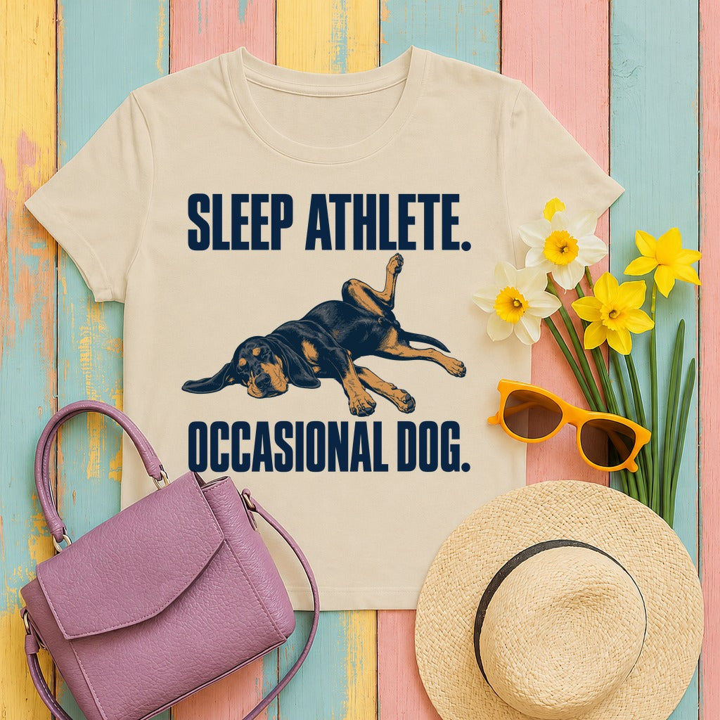 The Sleep Athlete Coonhound T-Shirt in Sand
