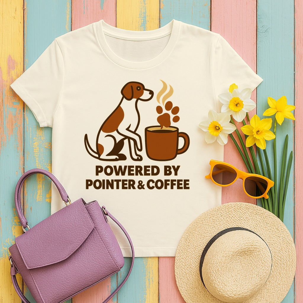 Powered by Pointer & Coffee T-shirt in Natural