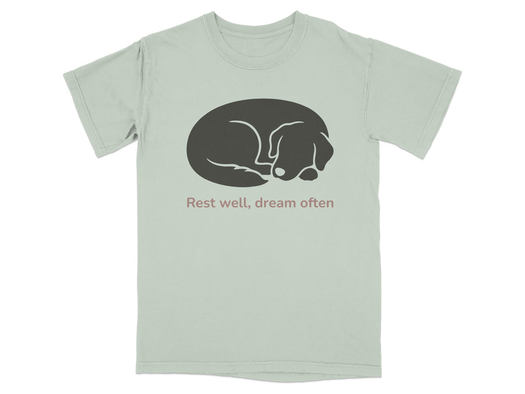 Rest Well Dream Often Sleeping Dog T-shirt