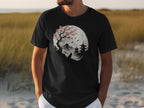 Serene Landscape with Cherry Blossom Design T-Shirt