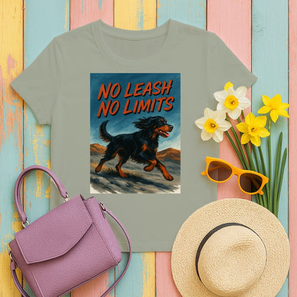 No Leash No Limits Dog Running Graphic T-shirt product