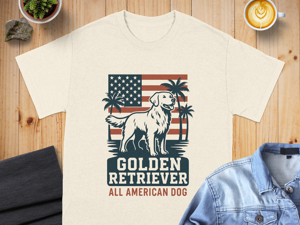 Golden Retriever All American Dog T-shirt product