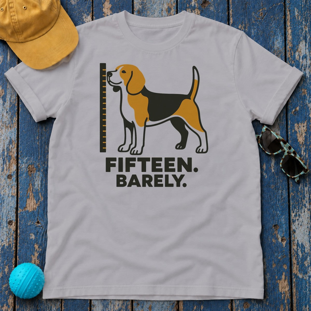 Fifteen Barely Beagle T-Shirt in Athletic Heather