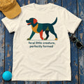Feral Creature Black Lab T-Shirt in Natural