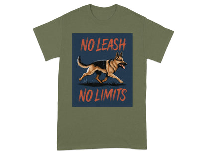 No Leash No Limits German Shepherd Dog Shirt Product