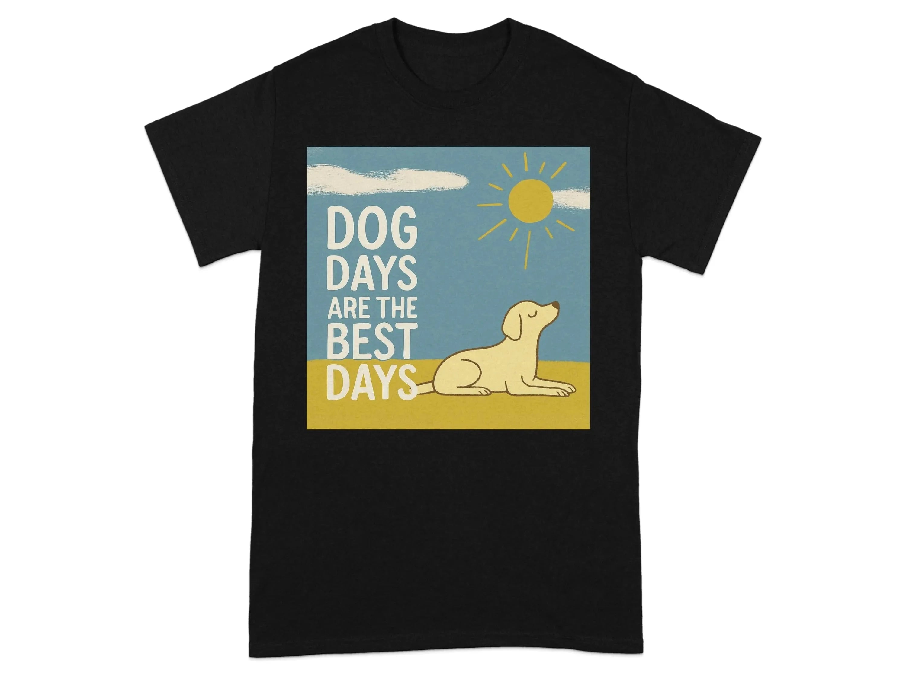 Dog Days Are The Best Days Yellow Lab T-Shirt T-shirt