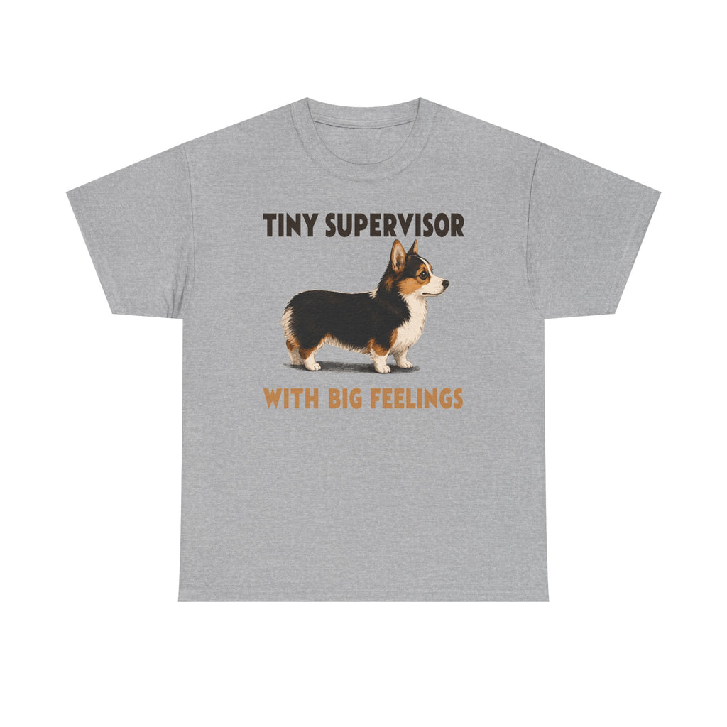 Tiny Supervisor Corgi T-Shirt