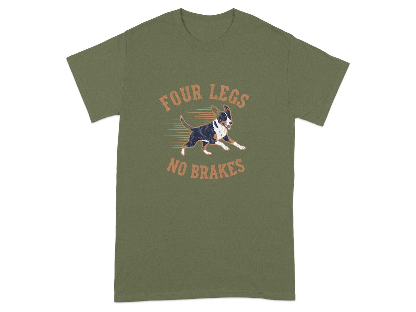 Four Legs No Brakes Running Dog Graphic T-Shirt product