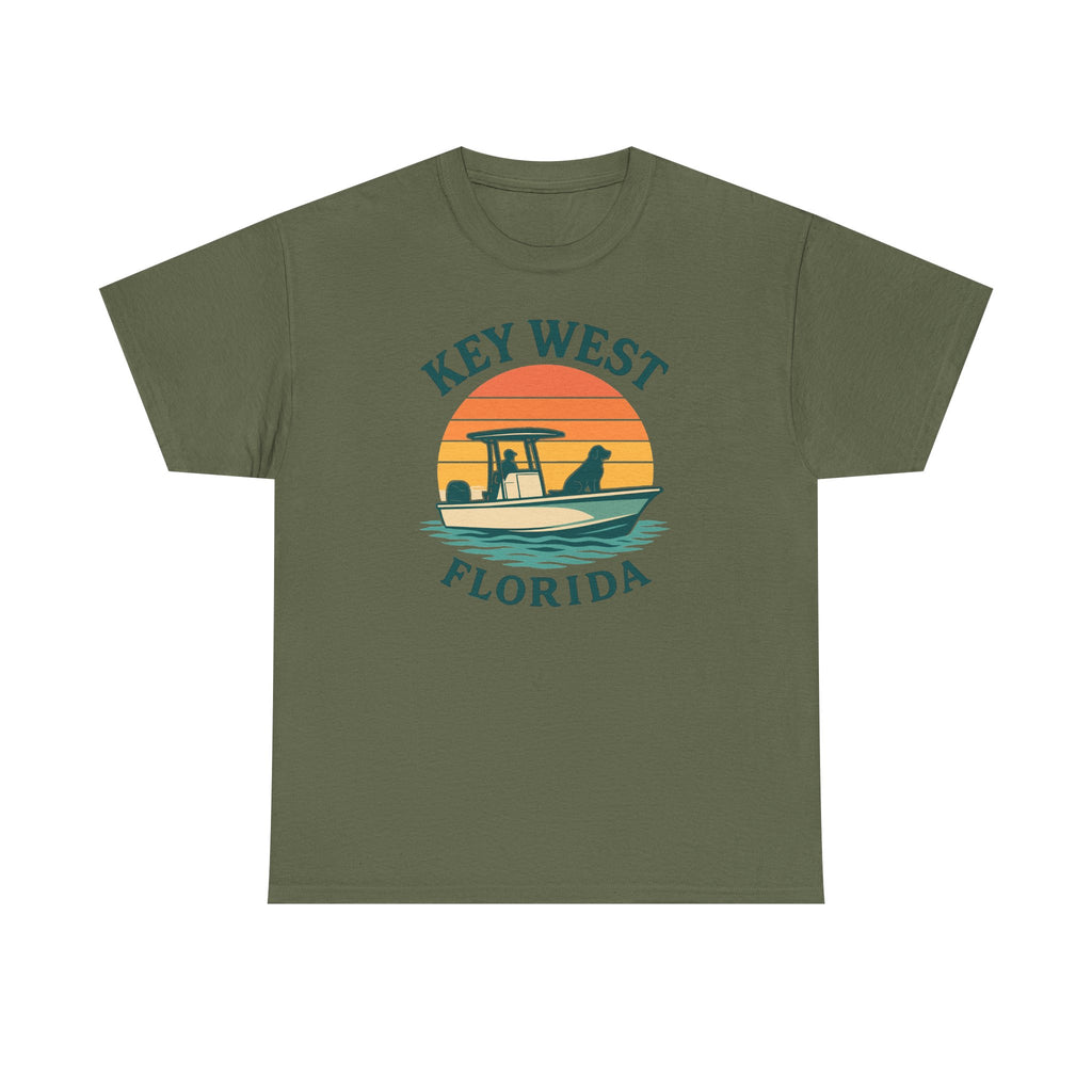 Key West Florida Retro Golden Retriever T-Shirt