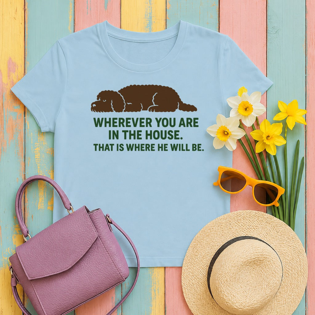 Barbet Wherever You Are in the House Tee in Light Blue