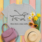 Dachshund Stroll Minimalist t-shirt