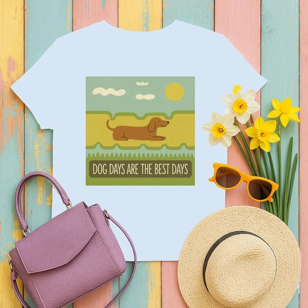 Dog Days Are The Best Days Dachshund T-Shirt T-shirt