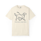 Slow Down Enjoy Walks Dog Graphic T-shirt