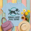 Border Collie Agility T-Shirt in Light Blue