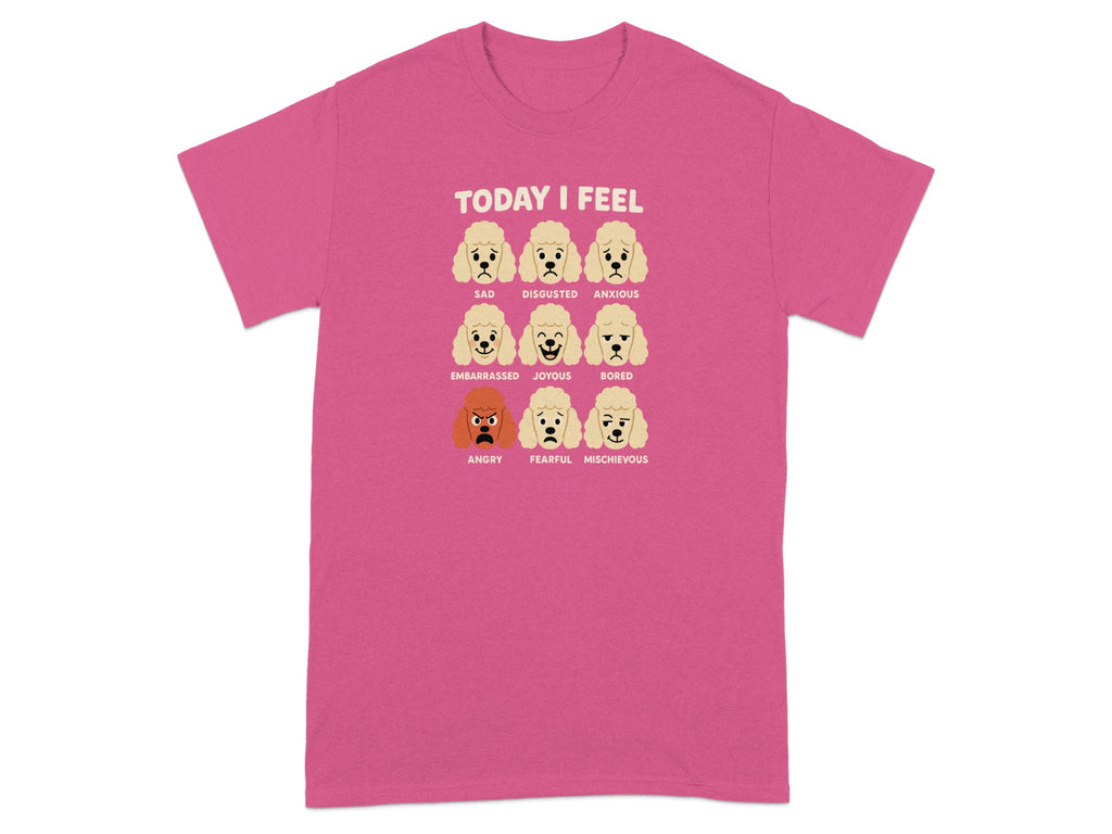 Today I Feel Emotions Dog Faces Tee Shirt