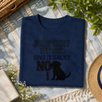 Chocolate Lab fetch tee flat-lay