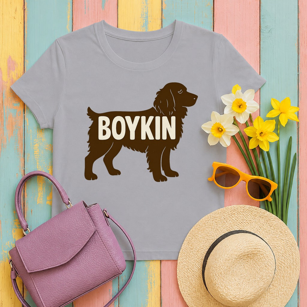 Boykin Spaniel Silhouette T-shirt in Athletic Heather