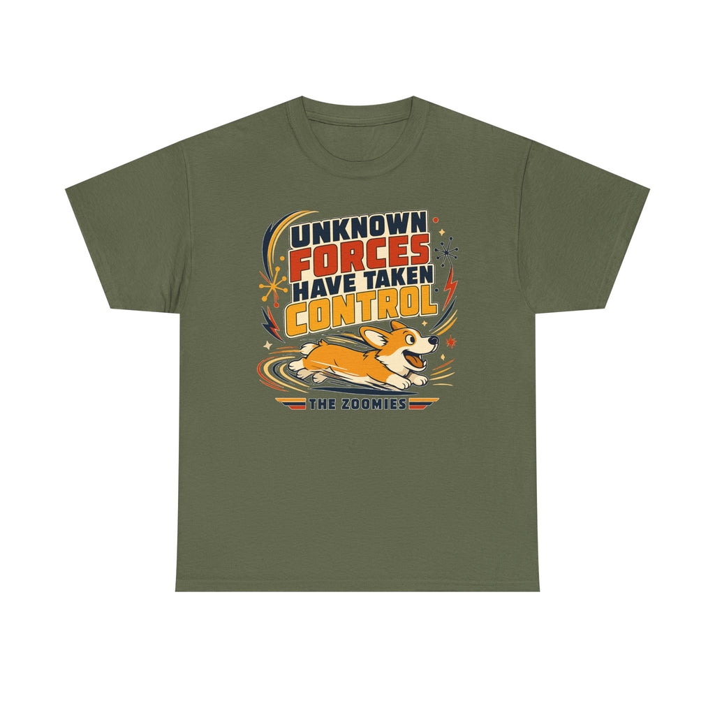 The Zoomies Control Corgi Graphic T-shirt