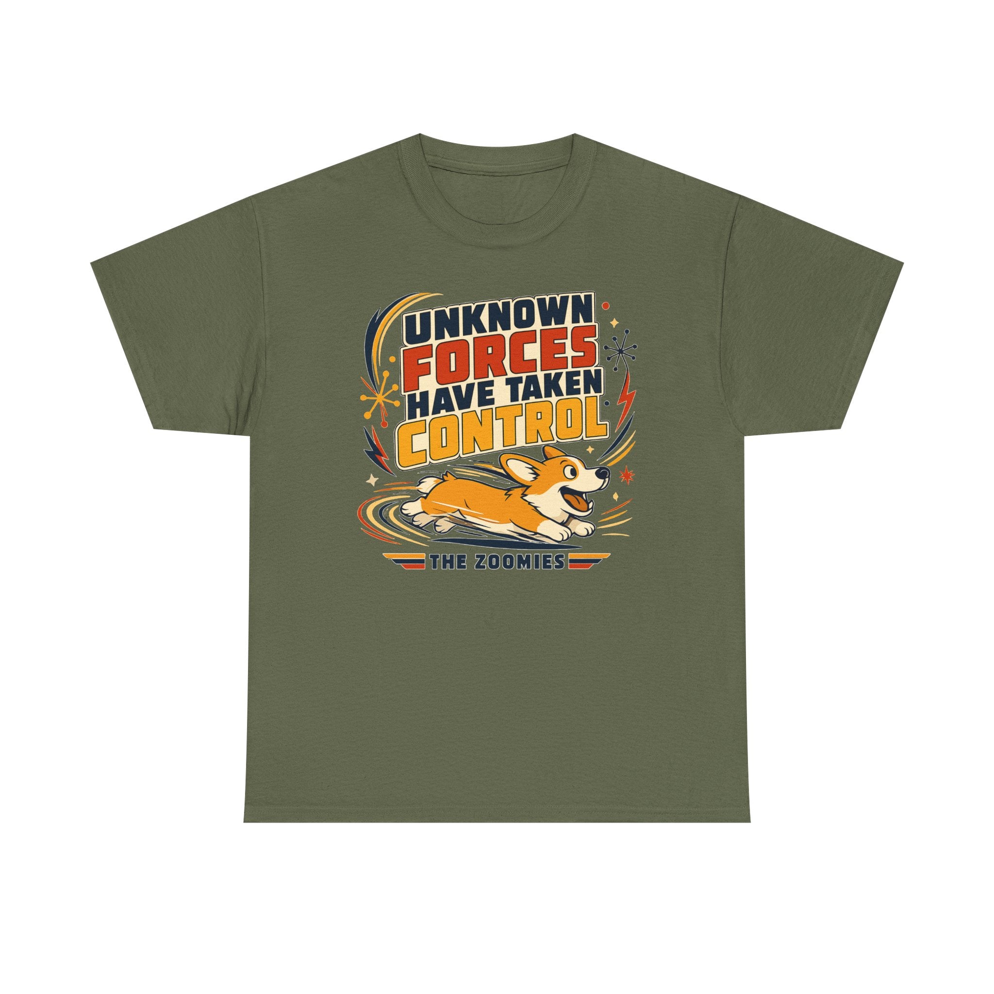 The Zoomies Control Corgi Graphic T-shirt