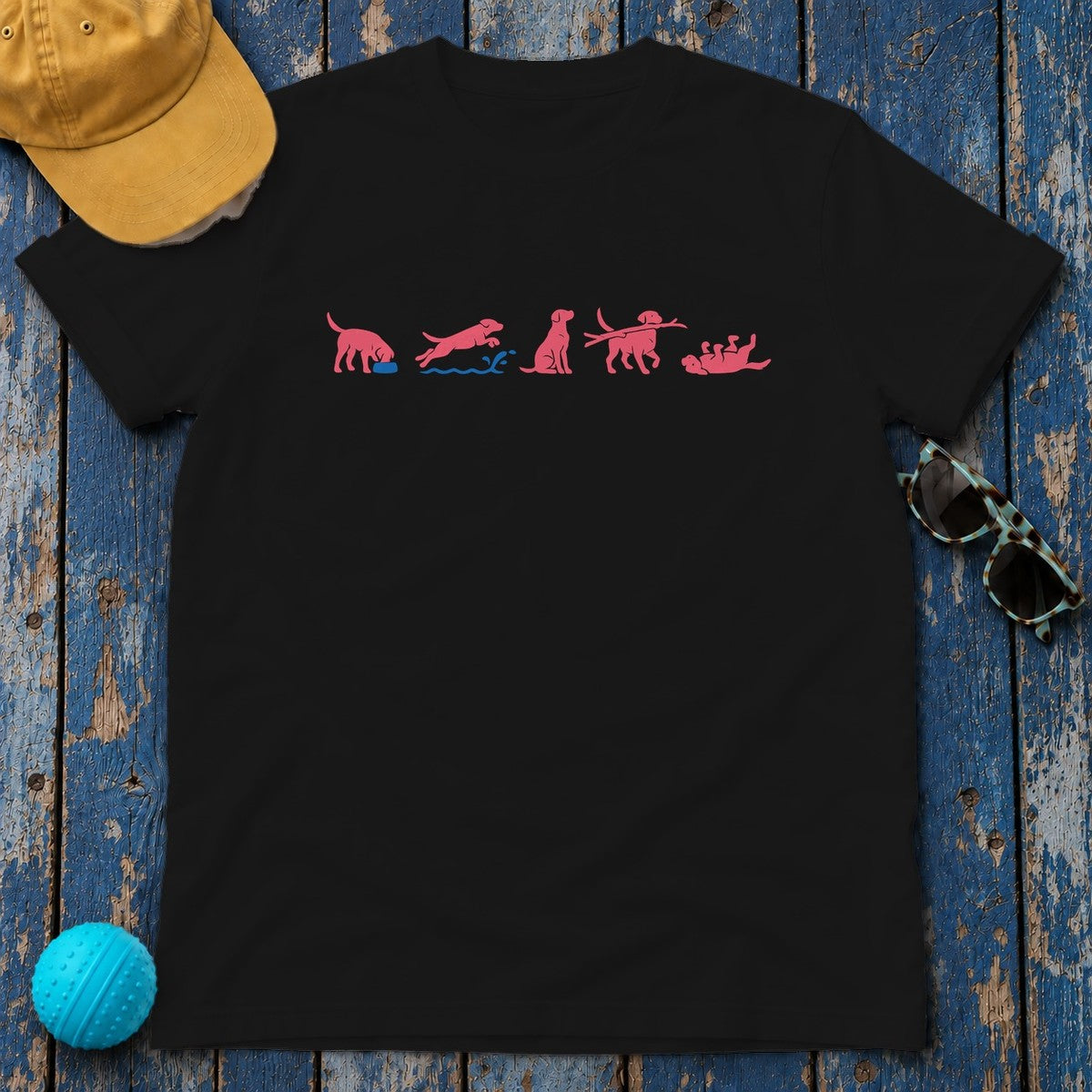 Labrador Daily Delights T-Shirt in Black