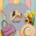 English Setter Nose on Arm Tee in Athletic Heather