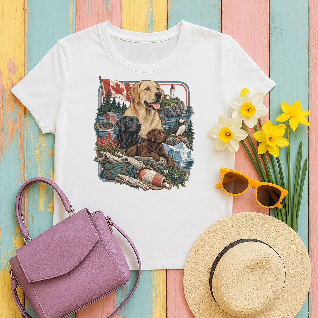 Labrador Retriever Canada Heritage tee, White