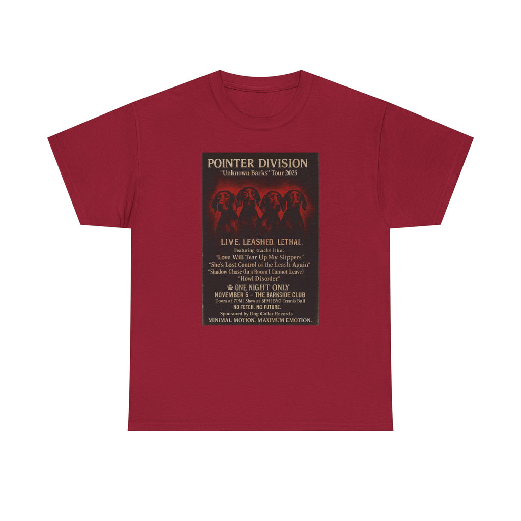 Pointer Division Unknown Barks Tour 2025 Concert T-Shirt