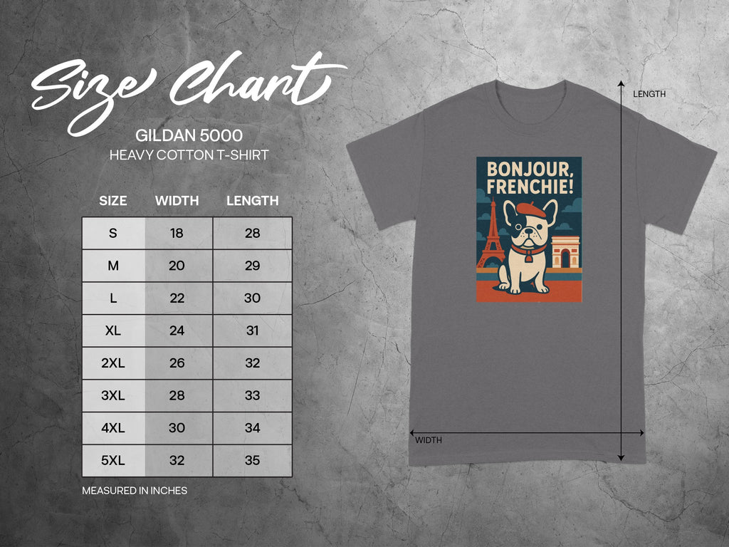 Bonjour Frenchie Graphic Tee Shirt Apparel