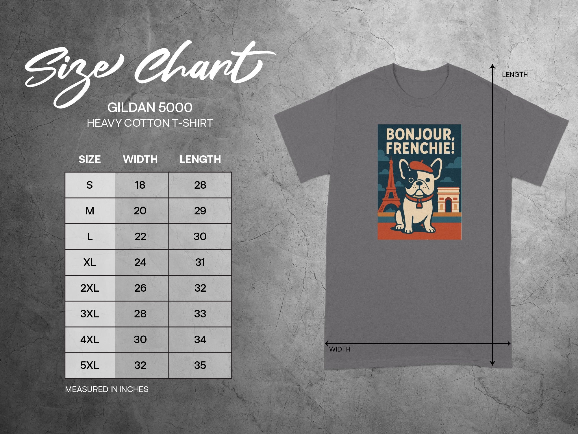Bonjour Frenchie Graphic Tee Shirt Apparel
