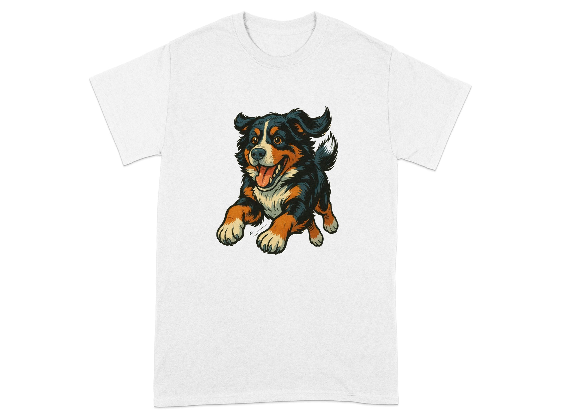 Playful Cartoon Dog Design White T-Shirt product