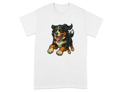 Playful Cartoon Dog Design White T-Shirt product