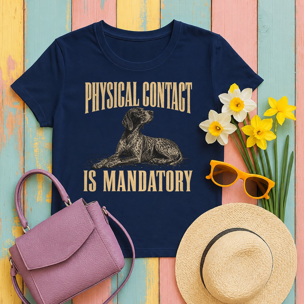 Affection Mandate German Shorthaired Pointer T-Shirt in Navy