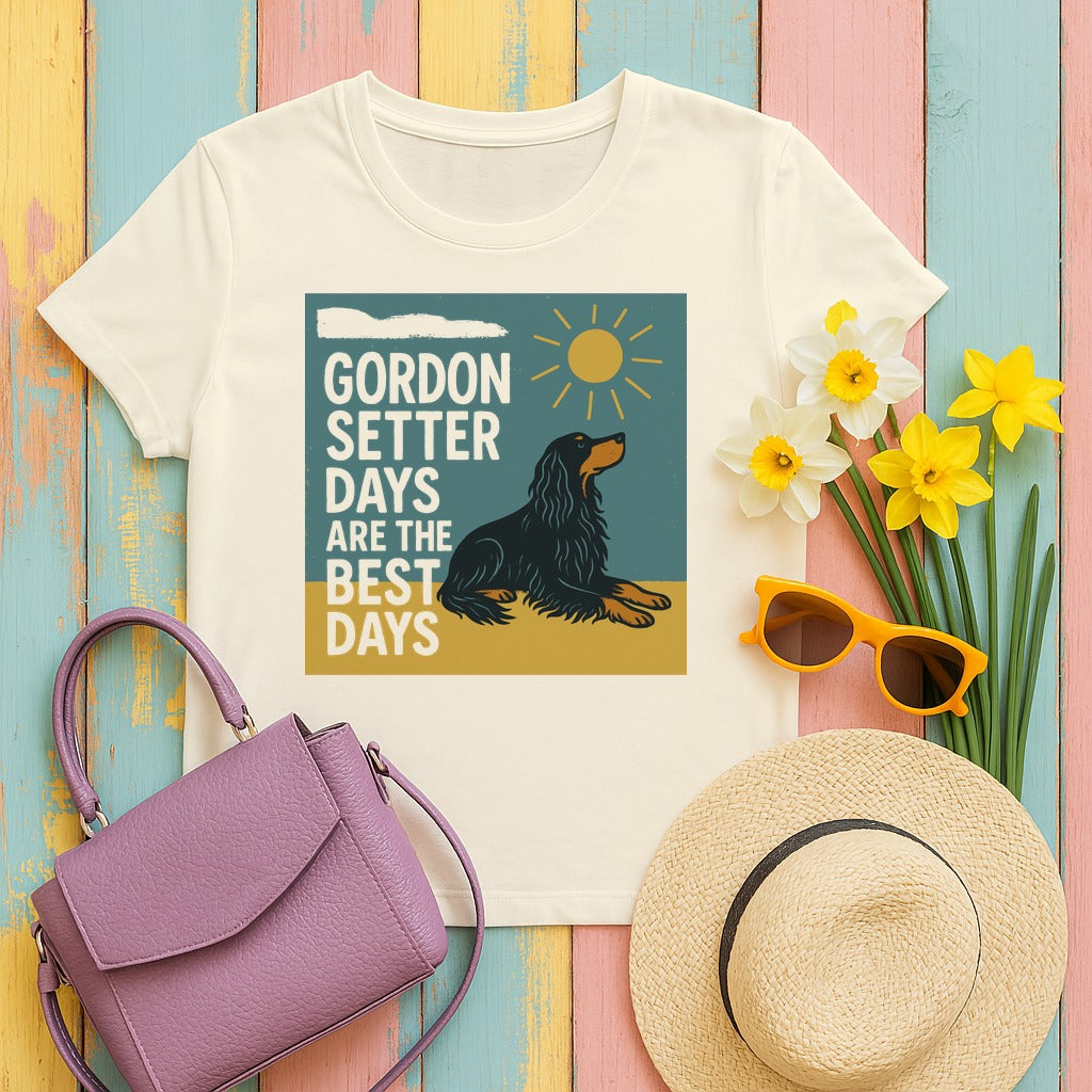 Vintage Gordon Setter Days T-Shirt in Natural