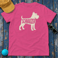 The Schnauzer Silhouette T-Shirt in Heliconia