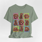 Neon Chocolate Labrador Collage T-Shirt