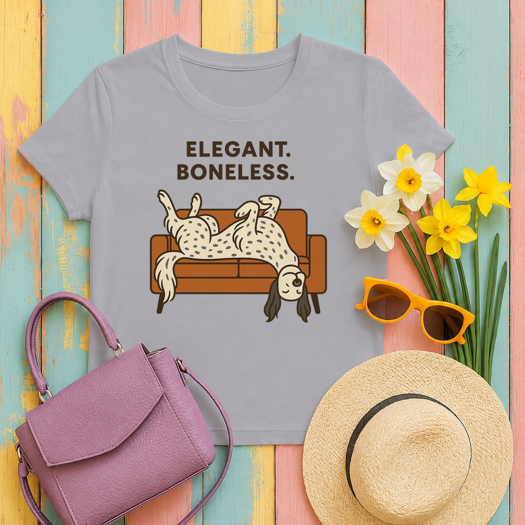 English Setter Elegant Boneless Tee in Athletic Heather