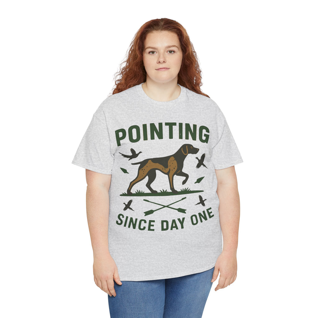 German Shorthaired Pointer 'Pointing since day one' t-shirt