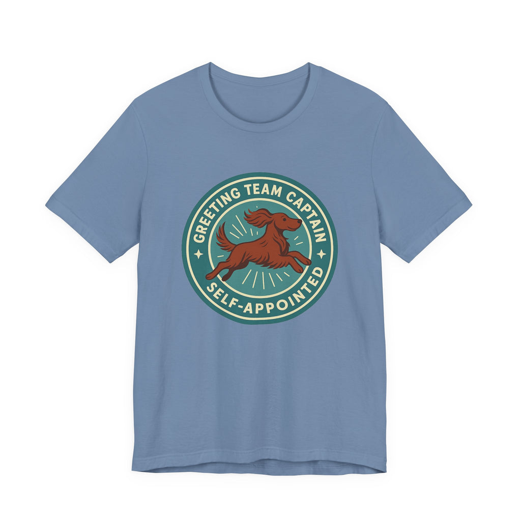Irish Setter Greeting Team Captain Tee