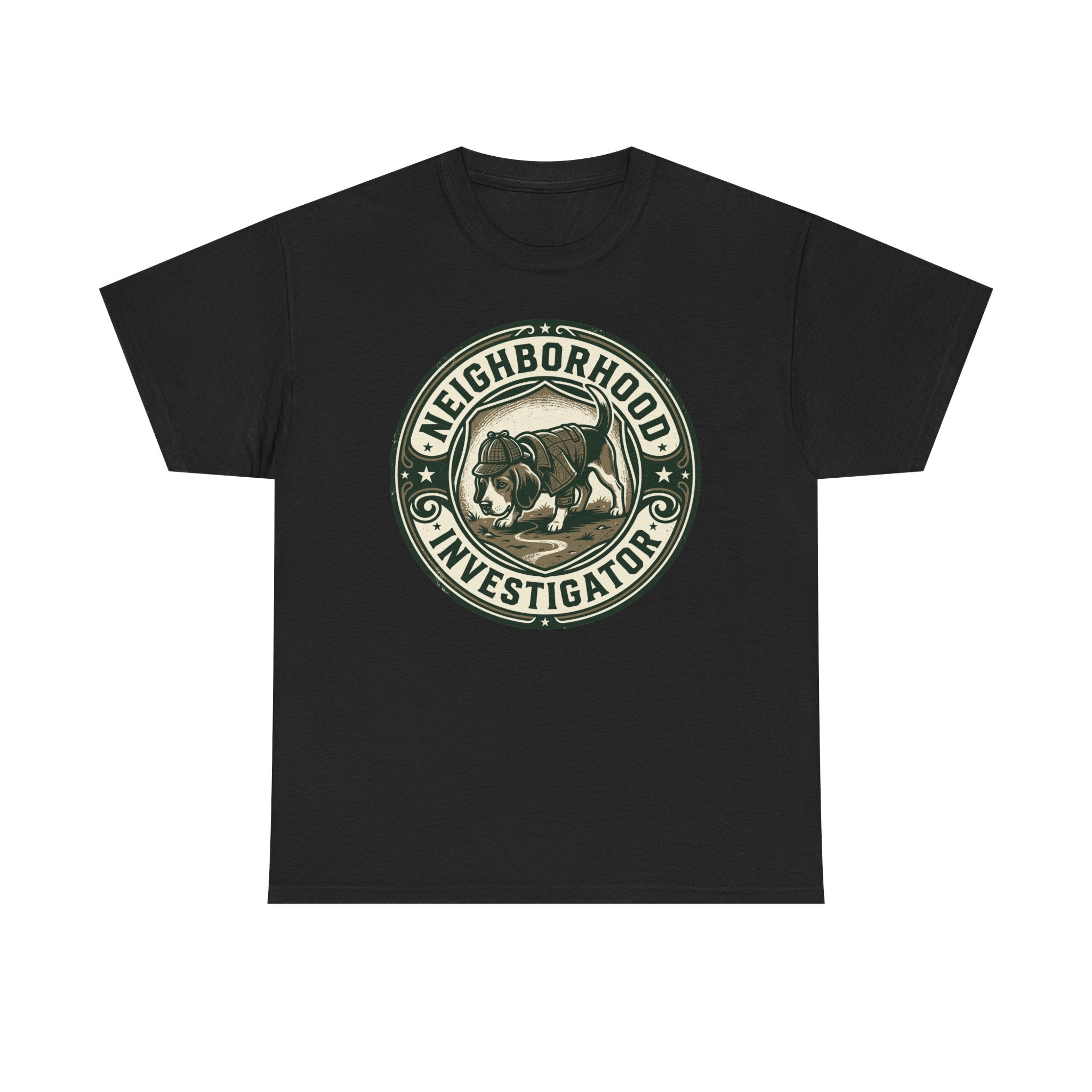 Neighborhood Sleuth Dog Graphic t-shirt