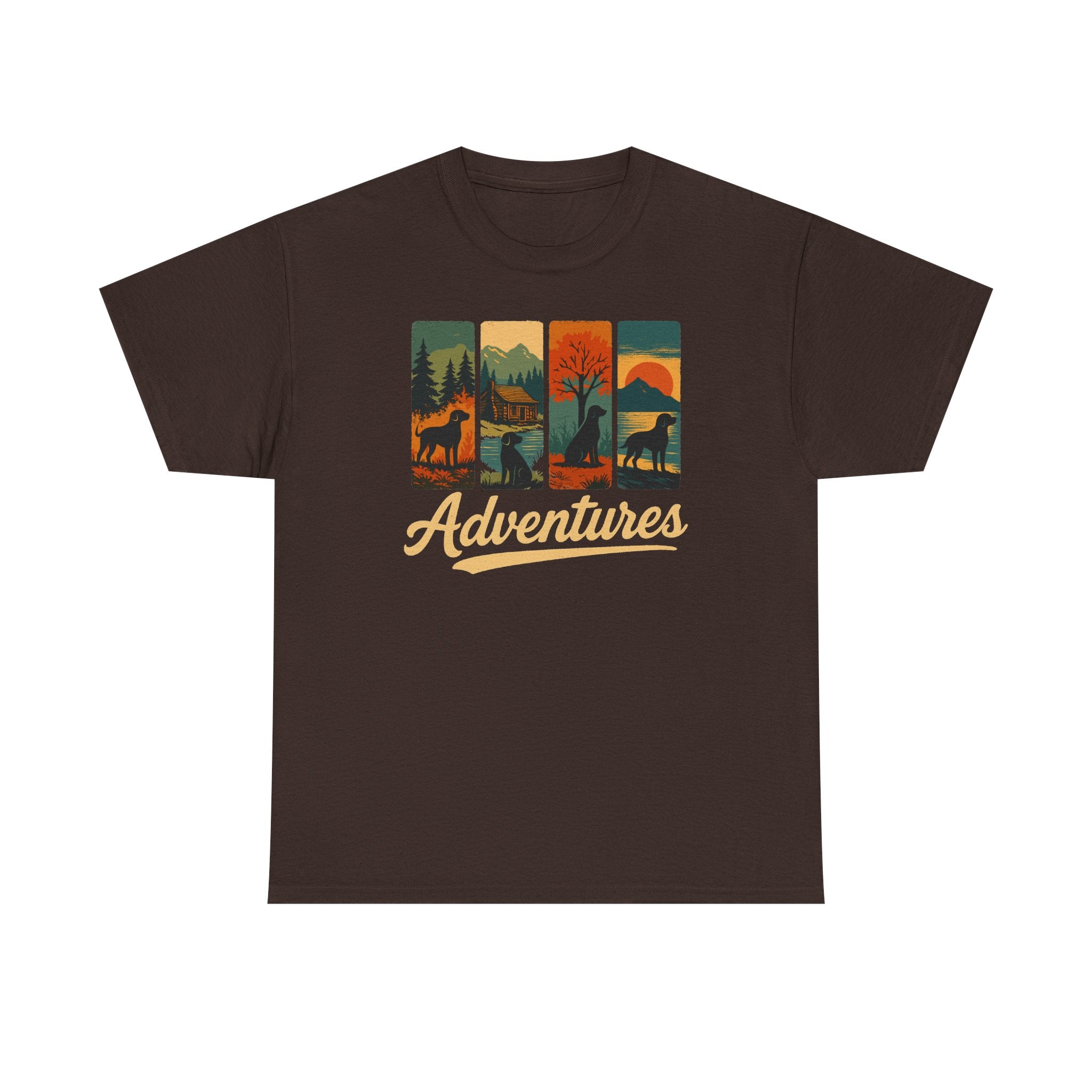 Adventurous Black Labrador in Nature t-shirt, view 3