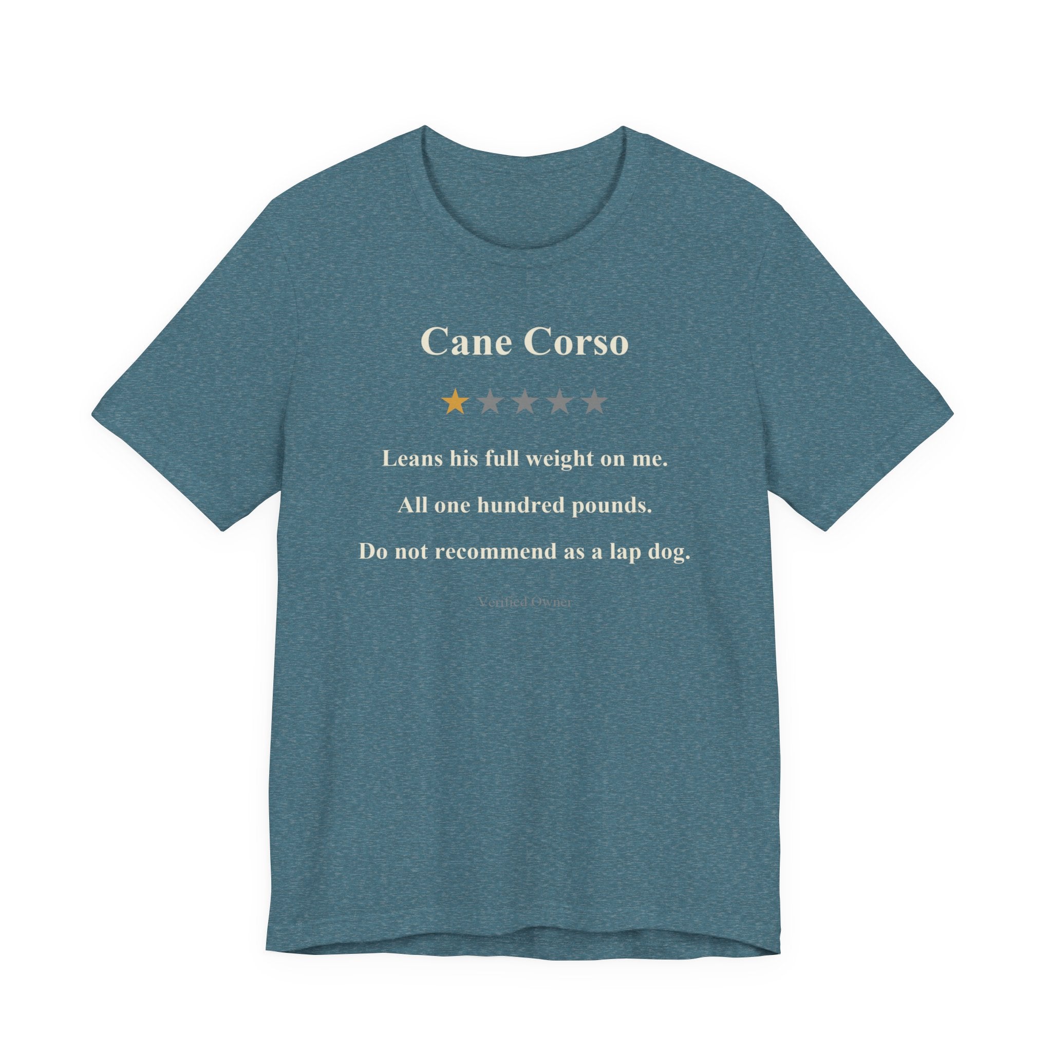 Cane Corso One-Star Review t-shirt, view 4